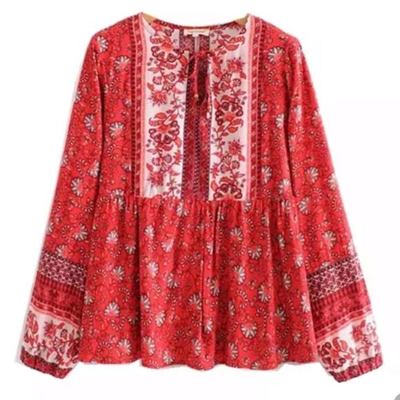 New Beautiful Boho Blouse - Picture 1 of 2